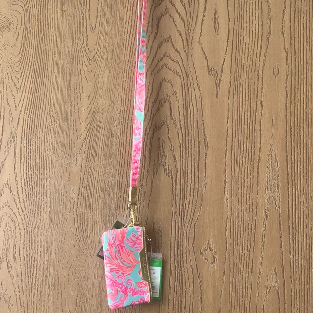 Lilly Pulitzer Key ID Case and Lanyard. Shell we Dance. Both New with tags.